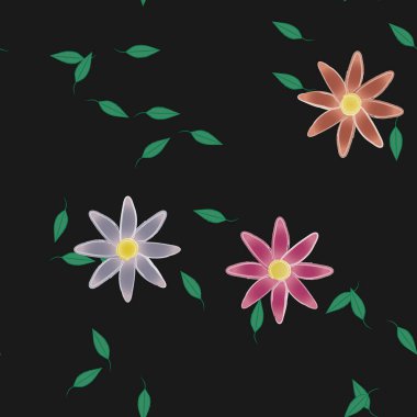 Çiçeksiz arka plan, vektör illüstrasyonu