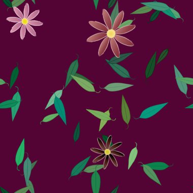 Çiçeksiz arka plan, vektör illüstrasyonu