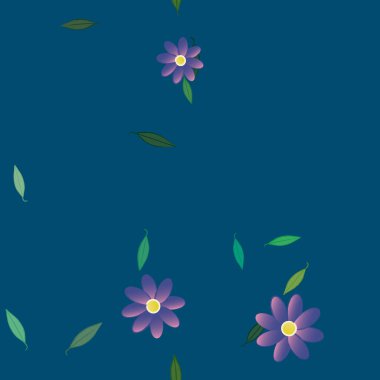 Çiçeksiz arka plan, vektör illüstrasyonu