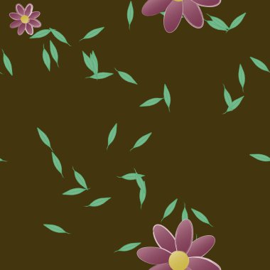 Çiçeksiz arka plan, vektör illüstrasyonu