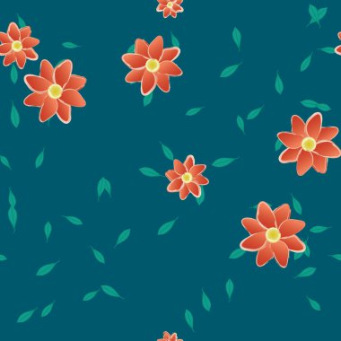 Çiçeksiz arka plan, vektör illüstrasyonu