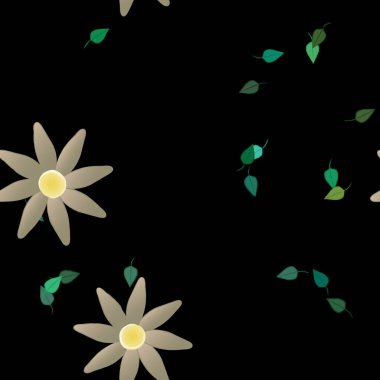 Çiçeksiz arka plan, vektör illüstrasyonu