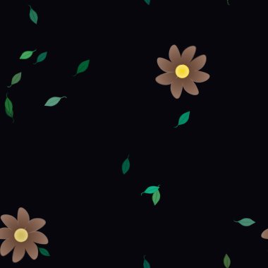 Çiçeksiz arka plan, vektör illüstrasyonu