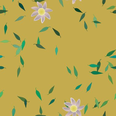 Çiçeksiz arka plan, vektör illüstrasyonu