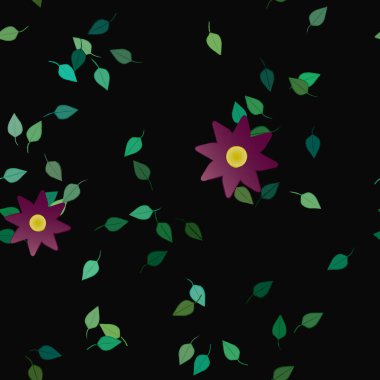 Çiçeksiz arka plan, vektör illüstrasyonu