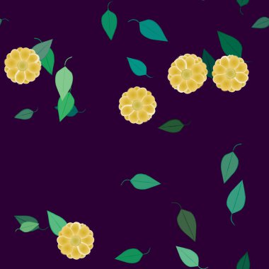 Çiçeksiz arka plan, vektör illüstrasyonu