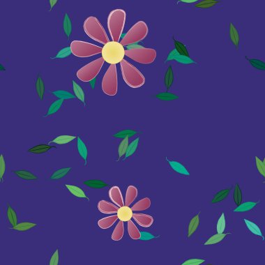 Çiçeksiz arka plan, vektör illüstrasyonu