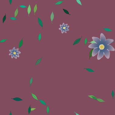 Çiçeksiz arka plan, vektör illüstrasyonu