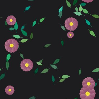 Çiçeksiz arka plan, vektör illüstrasyonu