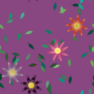 Çiçeksiz arka plan, vektör illüstrasyonu