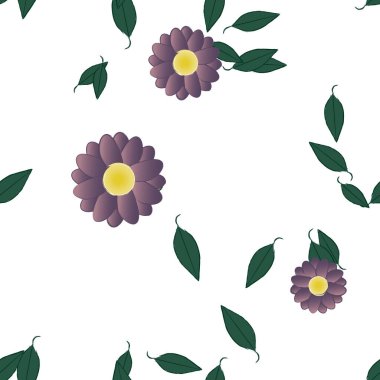 Çiçeksiz arka plan, vektör illüstrasyonu