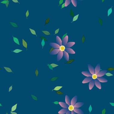 Çiçeksiz arka plan, vektör illüstrasyonu