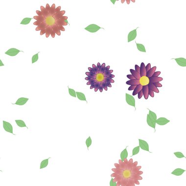 Çiçeksiz arka plan, vektör illüstrasyonu