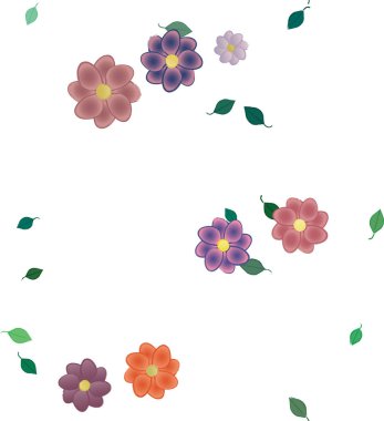 Çiçeksiz arka plan, vektör illüstrasyonu