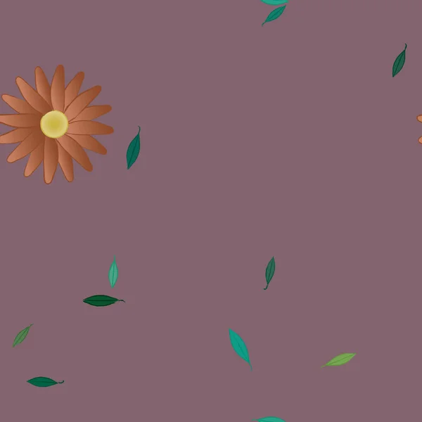 Fundo Sem Costura Floral Bonito Ilustração Vetorial — Vetor de Stock