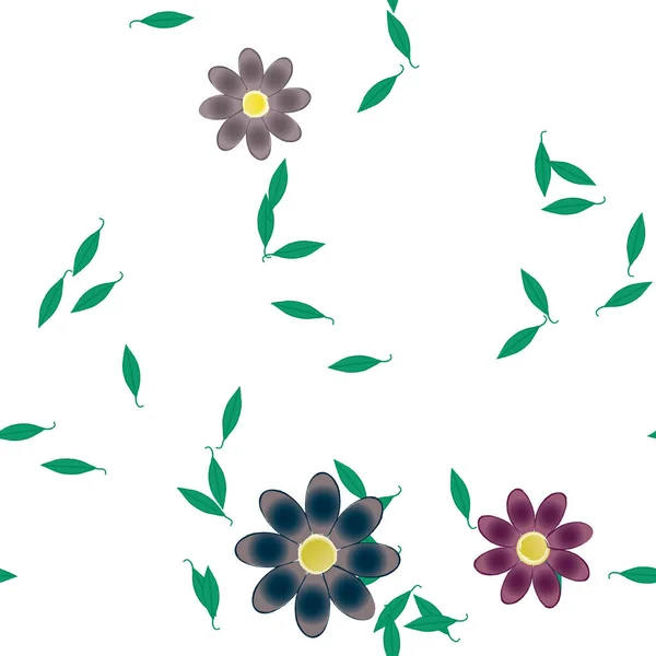 Kaunis Kukka Saumaton Tausta Vektori Kuva — vektorikuva