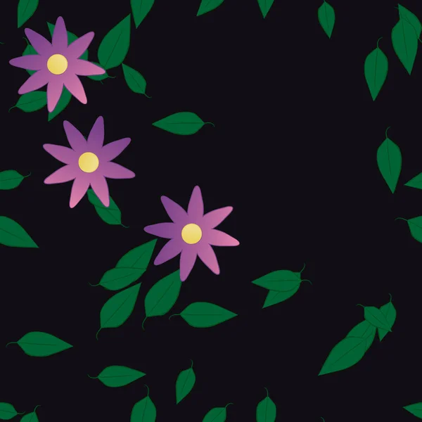 Hermoso Fondo Sin Costura Floral Ilustración Vectores — Vector de stock