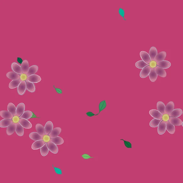 Beau Fond Floral Sans Couture Illustration Vectorielle — Image vectorielle