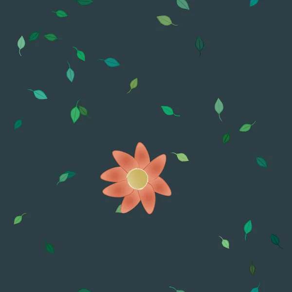 Fundo Sem Costura Floral Bonito Ilustração Vetorial — Vetor de Stock