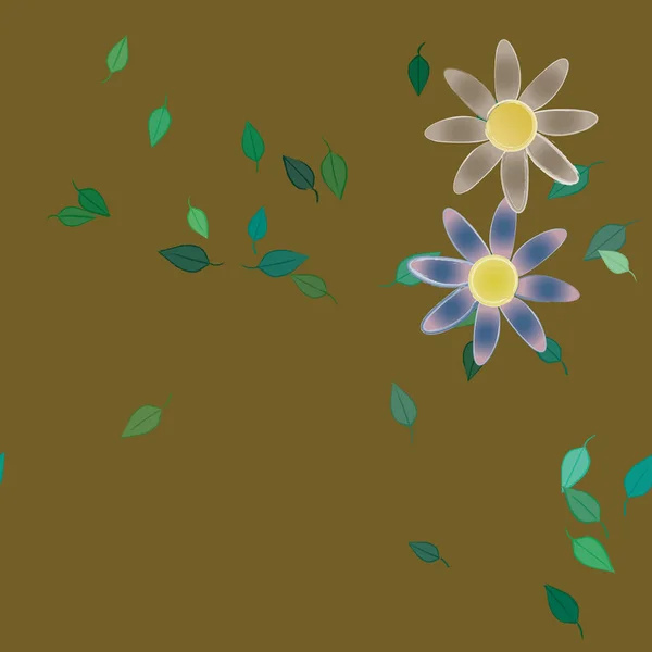 Hermoso Fondo Sin Costura Floral Ilustración Vectores — Vector de stock