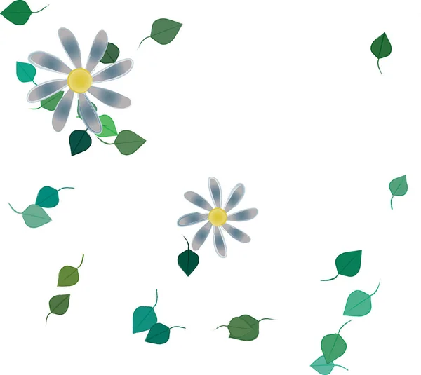 Schöne Florale Nahtlose Hintergrund Vektorillustration — Stockvektor