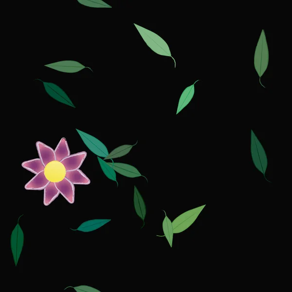 Hermoso Fondo Sin Costura Floral Ilustración Vectores — Vector de stock