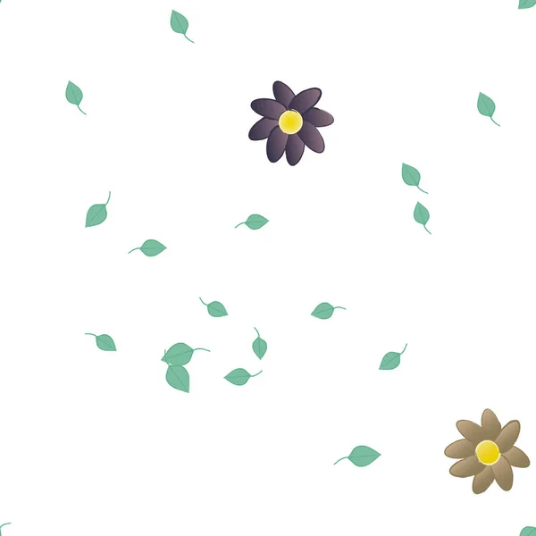 Schöne Florale Nahtlose Hintergrund Vektorillustration — Stockvektor