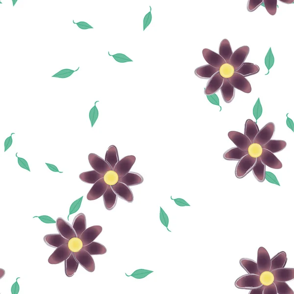 Hermoso Fondo Sin Costura Floral Ilustración Vectores — Archivo Imágenes Vectoriales