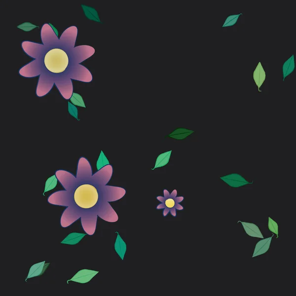 Beau Fond Floral Sans Couture Illustration Vectorielle — Image vectorielle