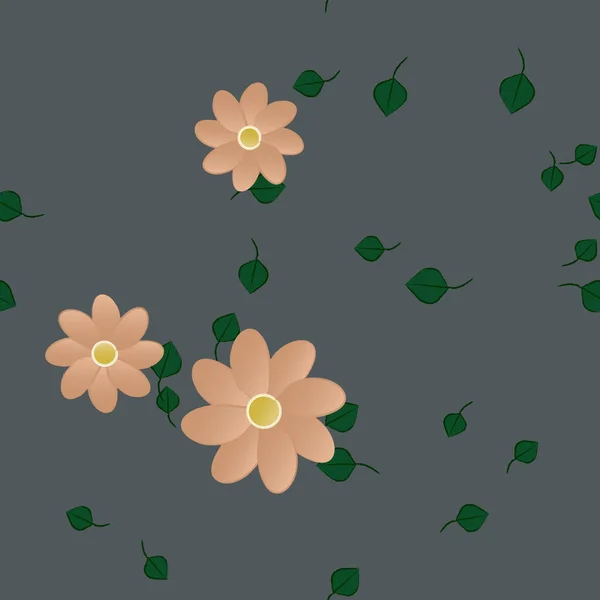 Beau Fond Floral Sans Couture Illustration Vectorielle — Image vectorielle