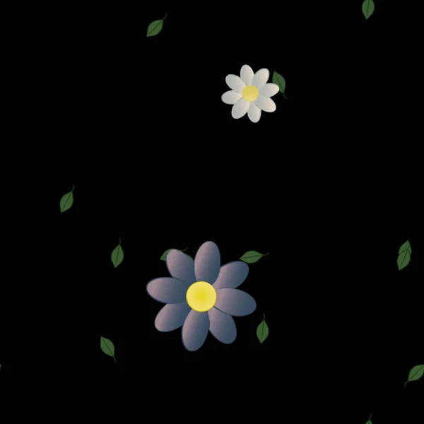 Frumos Fundal Floral Fără Sudură Ilustrație Vectorială — Vector de stoc