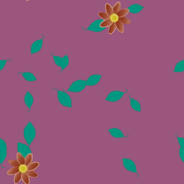 Hermoso Fondo Sin Costura Floral Ilustración Vectores — Vector de stock