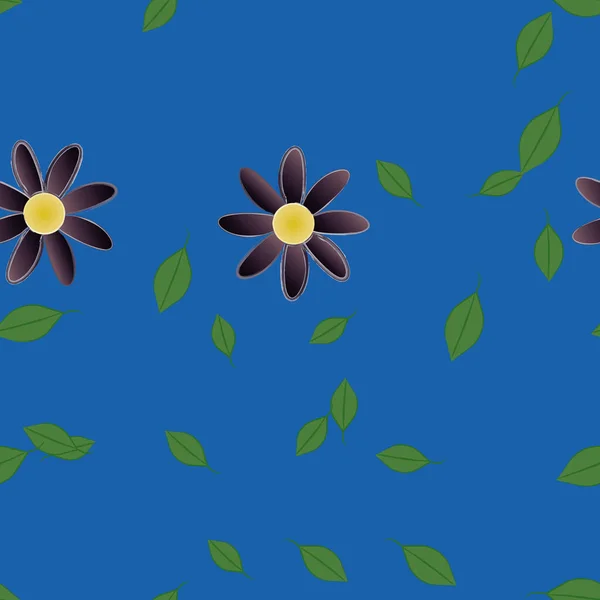 Schöne Florale Nahtlose Hintergrund Vektorillustration — Stockvektor