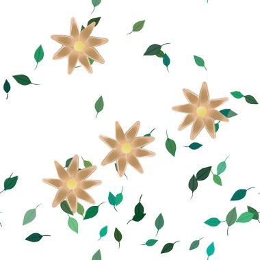 Çiçeksiz arka plan, vektör illüstrasyonu