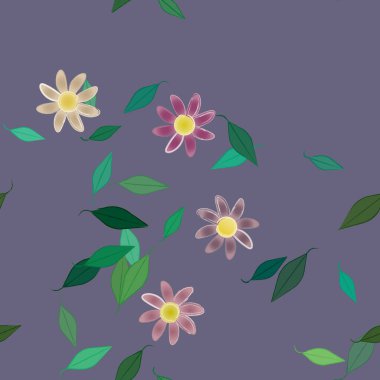 Çiçeksiz arka plan, vektör illüstrasyonu