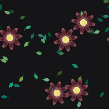 Çiçeksiz arka plan, vektör illüstrasyonu