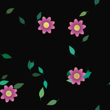 Çiçeksiz arka plan, vektör illüstrasyonu