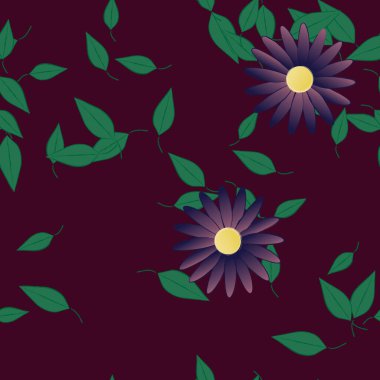 Çiçeksiz arka plan, vektör illüstrasyonu