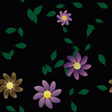 Çiçeksiz arka plan, vektör illüstrasyonu