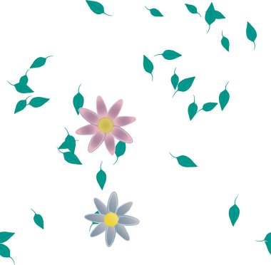 Çiçeksiz arka plan, vektör illüstrasyonu