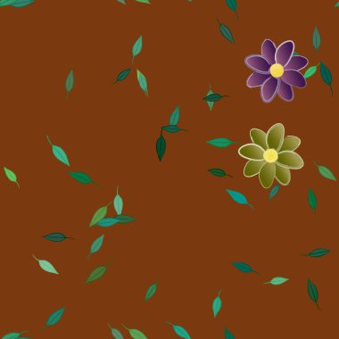 Çiçeksiz arka plan, vektör illüstrasyonu