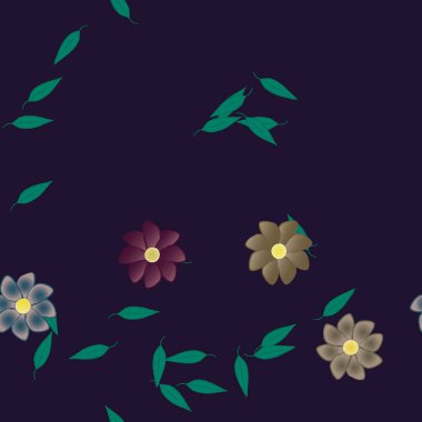 Çiçeksiz arka plan, vektör illüstrasyonu