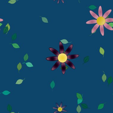 Çiçeksiz arka plan, vektör illüstrasyonu