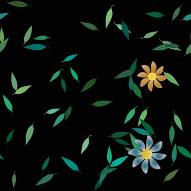 Çiçeksiz arka plan, vektör illüstrasyonu