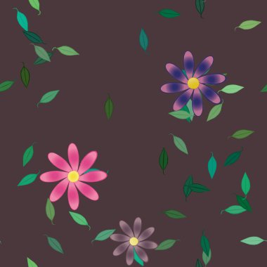 Çiçeksiz arka plan, vektör illüstrasyonu