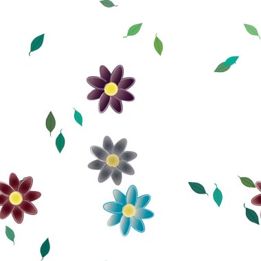 Çiçeksiz arka plan, vektör illüstrasyonu