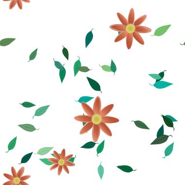 Çiçeksiz arka plan, vektör illüstrasyonu