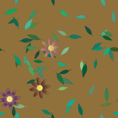 Çiçeksiz arka plan, vektör illüstrasyonu