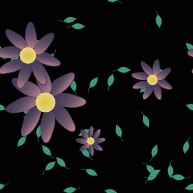 Çiçeksiz arka plan, vektör illüstrasyonu