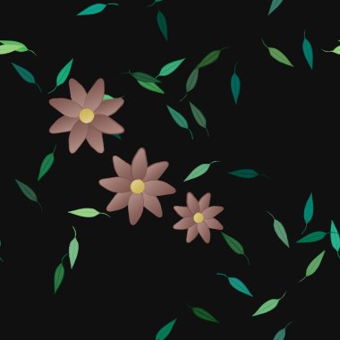 Çiçeksiz arka plan, vektör illüstrasyonu